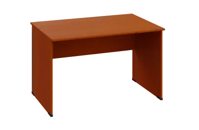 EPL 28 - 12 stůl kancelářský, dřevěná podnož, deska 25 mm, široký 1200 mm, třešeň šumavská